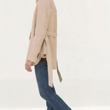 M&S Leather Belted Shacket