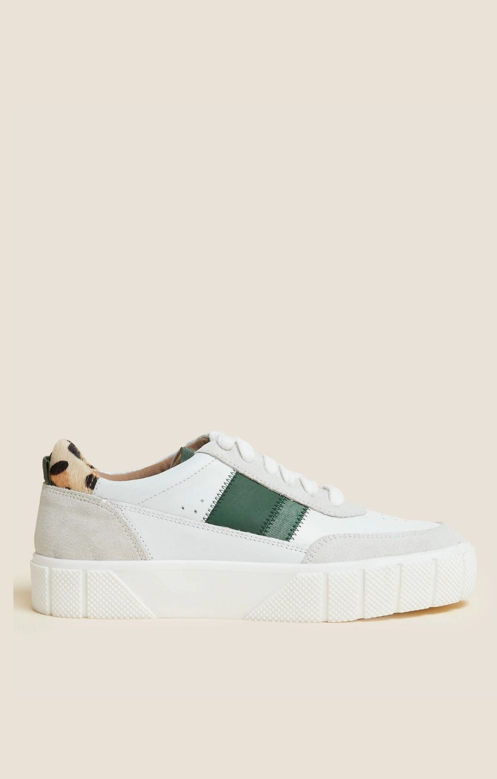 M&S Leather Chunky Side Detail Trainers