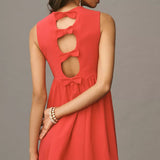 Maeve Sleeveless Back-Bow Mini Dress