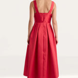 Nobody's Child Red Satin Bow Front Milda Dress
