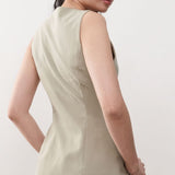 Miss Selfridge Tailored Longline Waistcoat in Khaki