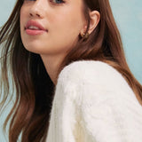 Miss Selfridge Embroidered Flower Cardigan in Cream