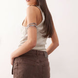 Miss Sixty Co-ord Mini Cargo Skirt in Brown Denim