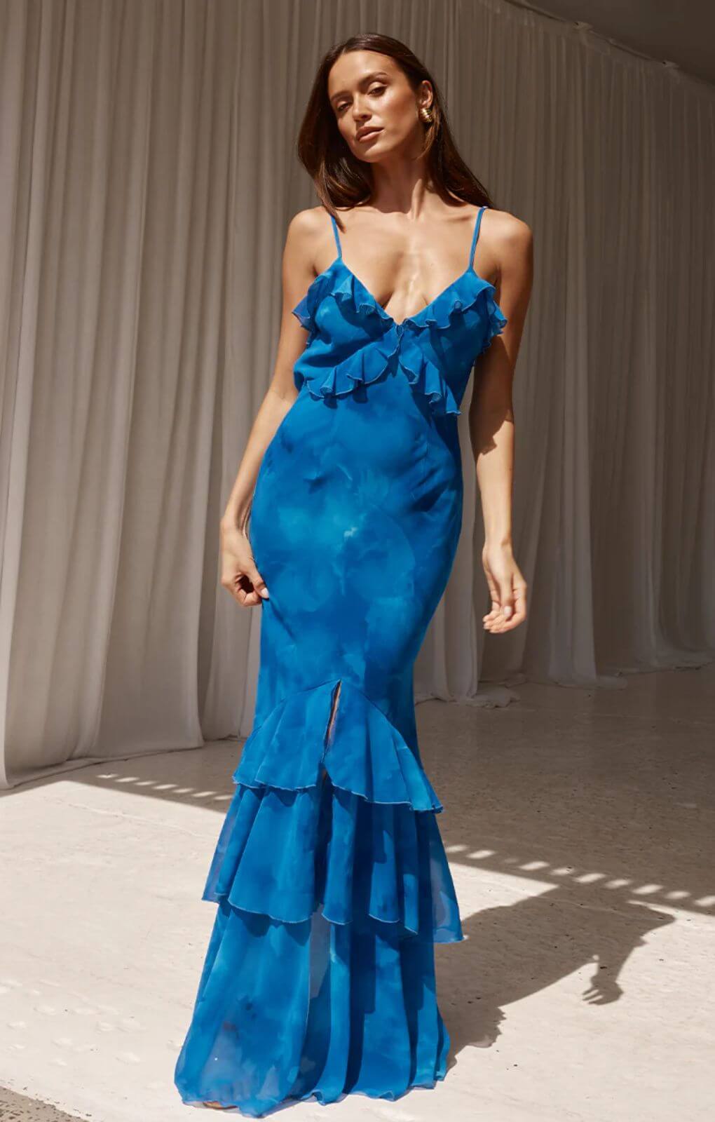 Runaway The Label Namari Blue Maxi Dress