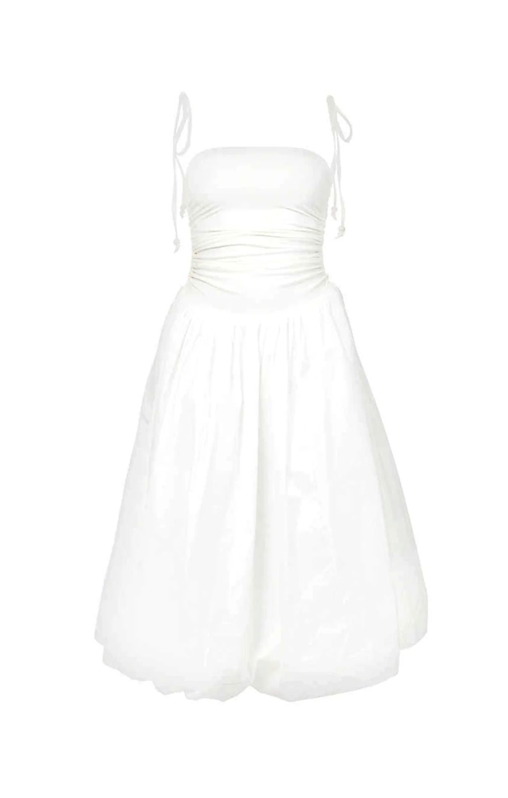 Amy Lynn Alexa White Puffball Dress