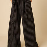 Nobody's Child Black Striped Jerrow Trouser