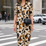 Whistles Maxi Shirt Dress In Cow Print