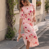 Nobody's Child Felicia Midi Dress Malika Floral Pink