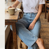 Nobody's Child Light Wash Denim High Rise Wide Leg Jeans