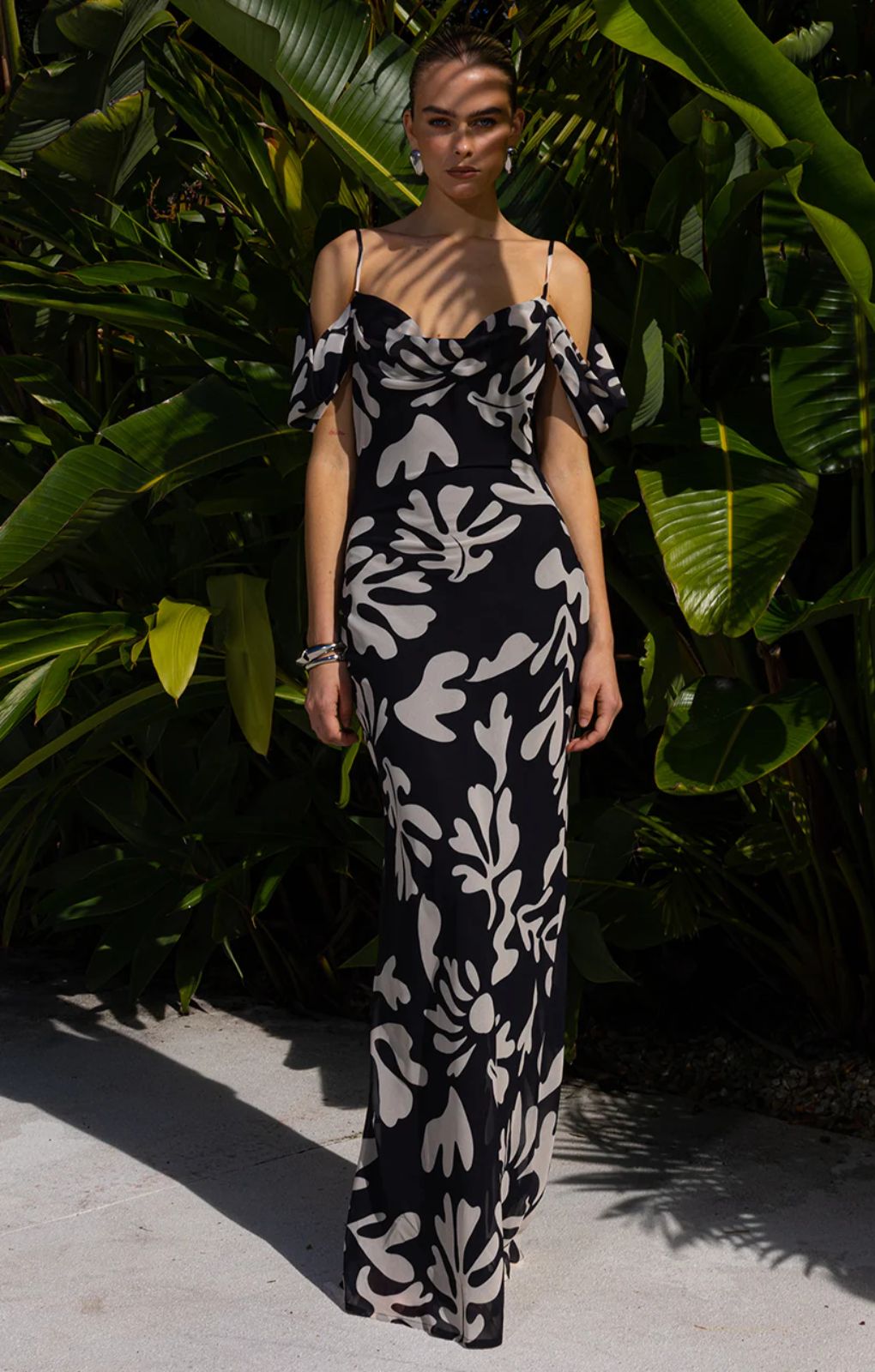 Seven Wonders Nuovo Black & White Maxi Dress