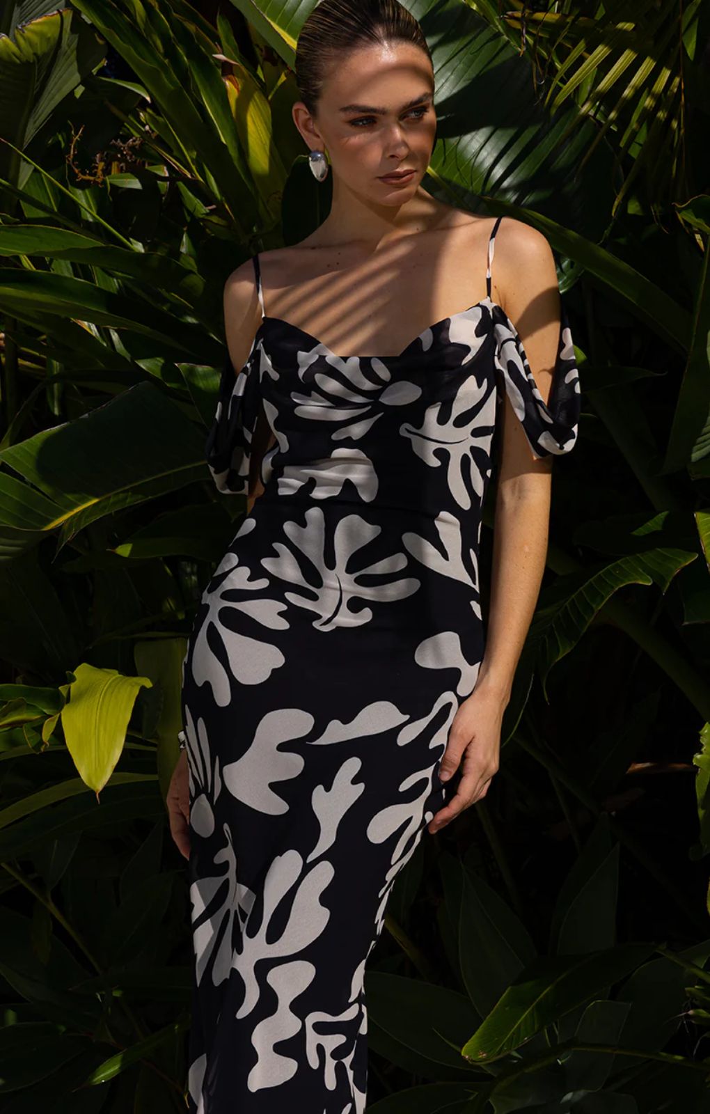 Seven Wonders Nuovo Black & White Maxi Dress