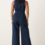 Nobody's Child Navy Sleeveless Jumpsuit