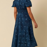 Nobody's Child Navy Tie Dye Nia Midi Dress