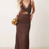 Never Fully Dressed Mimi Midi Dress in Chocolate