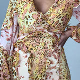 Bardot Pink Mixed Print Dress