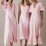 Nobody's Child Alaina Pink Midaxi Dress