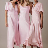 Nobody's Child Alaina Pink Midaxi Dress