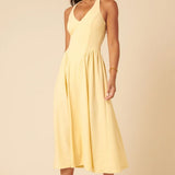 Nobody's Child Amie Halter Neck Midi Dress Plain