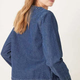 Nobody's Child Arlington Denim Jacket with Tie Front in Blue