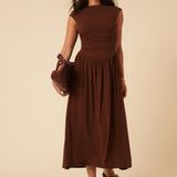 Nobody's Child Aubrey Sleeveless Midi Dress Plain
