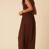 Nobody's Child Aubrey Sleeveless Midi Dress Plain