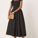 Nobody's Child Bardot Midi Dress Plain