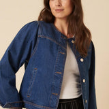 Nobody's Child Beverly Collarless Jacket