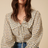 Nobody's Child Birdie Floral LS Blouse