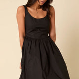 Nobody's Child Black Marina Midi Dress