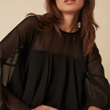 Nobody's Child Black Ruffled Ret Mini Dress