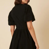 Nobody's Child Black Starlight Mini Dress Plain