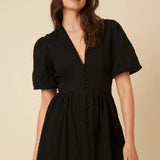 Nobody's Child Black Starlight Mini Dress Plain