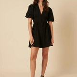 Nobody's Child Black Starlight Mini Dress Plain