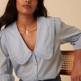 Nobody's Child Blue Emmie Blouse