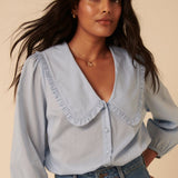 Nobody's Child Blue Emmie Blouse