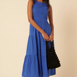 Nobody's Child Blue Sleeveless Charlie Midaxi Dress Plain