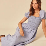Nobody's Child Blue Sophia Midi Dress