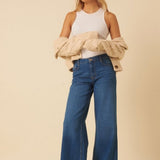 Nobody's Child Blue Wide Leg Jean
