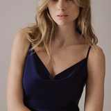 Nobody's Child Navy Blue Trixie Midaxi Dress Plain