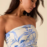 Nobody's Child Cream Floral Briony Bubble Hem Mini Dress