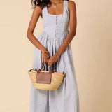 Nobody's Child Cora Midi Dress Blue
