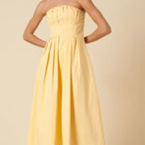 Nobody's Child Butter Yellow Bandeau Emmett Midi Dress
