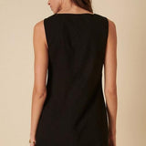 Nobody's Child Claudette Pinny Mini Dress Plain