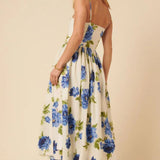 Nobody's Child Cream Floral Madeline Midi Dress
