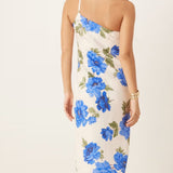 Nobody's Child Cream One Shoulder Floral Ellis Midi Dress