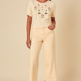 Nobody's Child Cropped Wide Leg Jean Cut Off