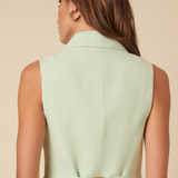 Nobody's Child Cropped Waistcoat Mint