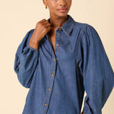 Nobody's Child Denim Andie Blouse