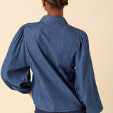 Nobody's Child Denim Andie Blouse