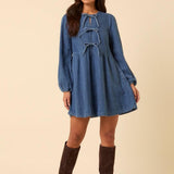 Nobody's Child Denim Eden Mini Dress